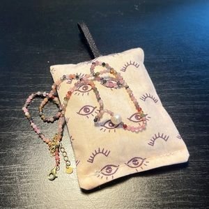 Pretty colorful beads choker necklace Pearl